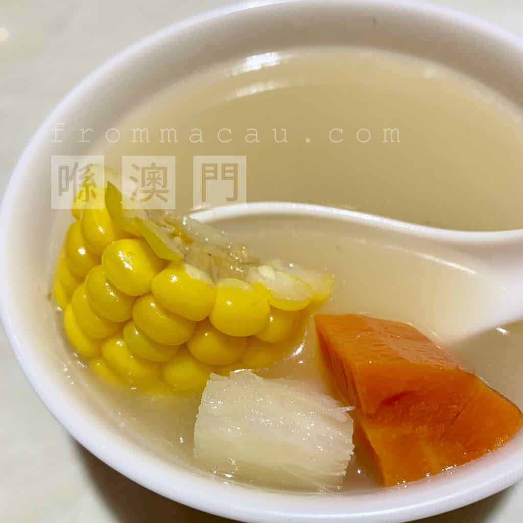 Soup of the day at Estabelecimento de Comidas e Bebidas Tak Pou in Lam Mau Tong, Macau