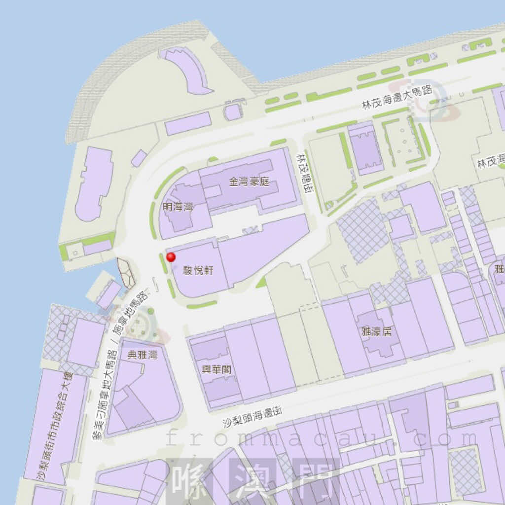 Zoom in location area of Estabelecimento de Comidas e Bebidas Tak Pou in Lam Mau Tong, Macau